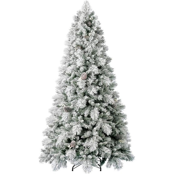 7ft Prelit Snowdrift Flocked Artificial Christmas Tree