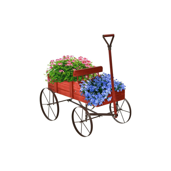 SKONYON Vintage-Inspired Garden Wagon Planter