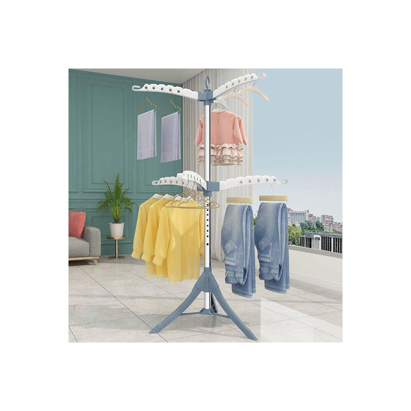 SKONYON Clothes Drying Rack Portable Folding Dryer Hanger Drying Stand for Clothes