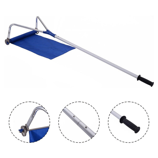 Lightweight Roof Rake Snow Removal Tool 20FT Adjustable Telescoping Handle