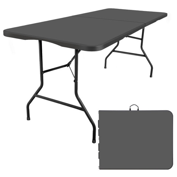 Folding Tables 6 Ft Long Plastic Folding Table Heavy Duty for Picnic, Dinning, Party