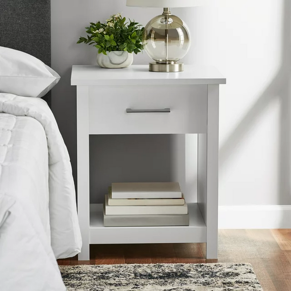 Wooden Nightstand with Drawer