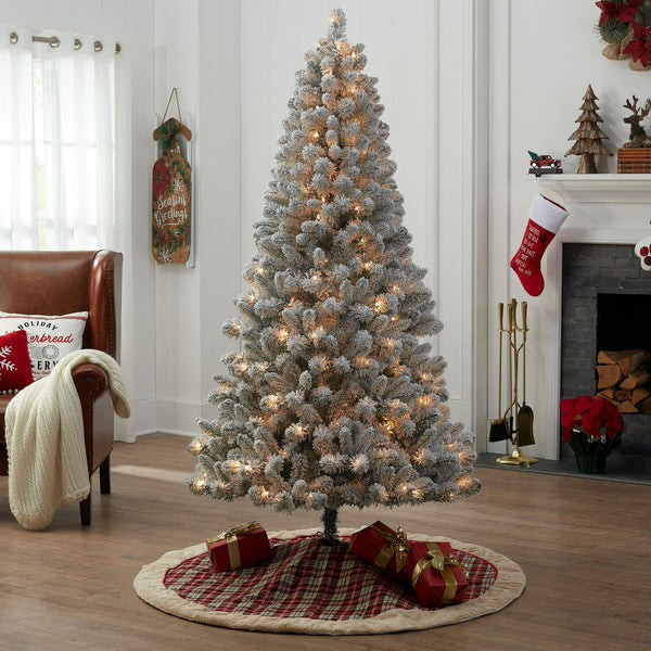 Pine Artificial Christmas Tree, 250 Clear Lights