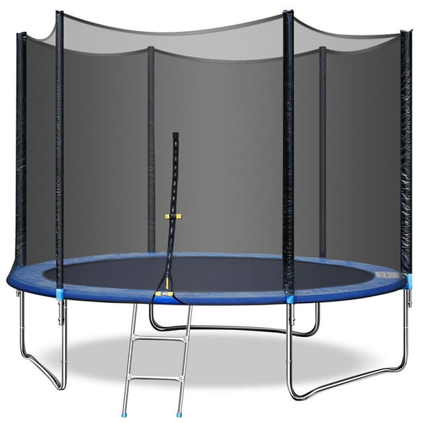 12ft Trampoline, with Safety Enclosure, Blue