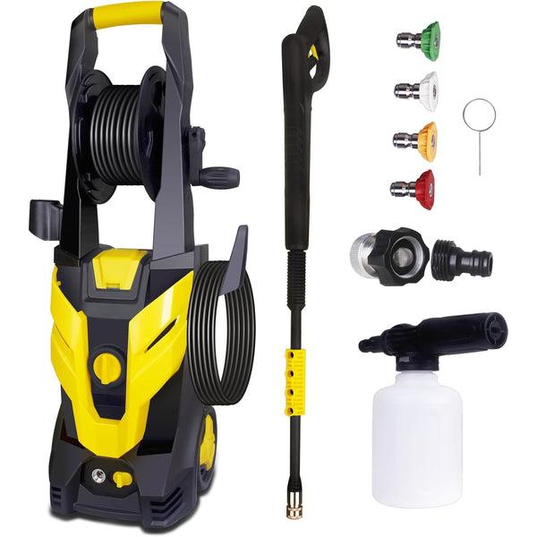 3800 PSI Electric Pressure Washer Lightweight Power Pressure Washer, Great for Cars Washing Fences Patios Driveways