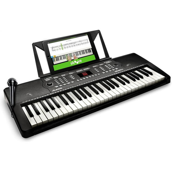 54 Key Electronic Keyboard Piano Set, Black