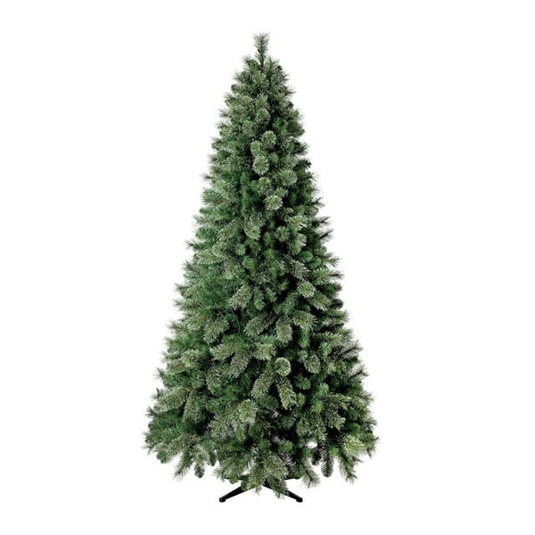 7.5 ft Pre-Lit Artificial Christmas Tree, Clear LED Lights, White