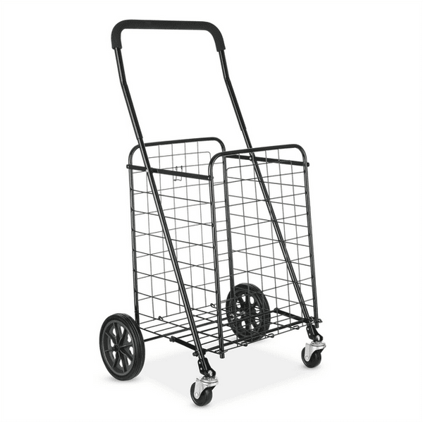 Adjustable Steel Rolling Multi-Use Cart, Black