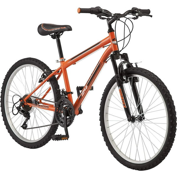 Mountain Sport Hardtail Mountain Bike, 24in Orange