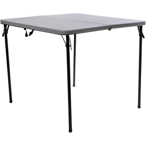 Square Plastic Folding Table Grey