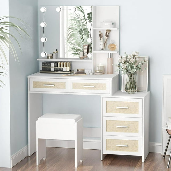 Vanity Desk with Mirror