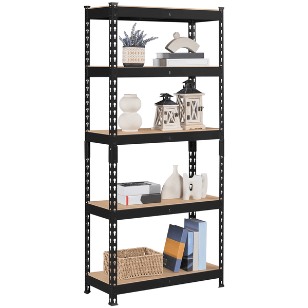 5-Shelf Boltless & Adjustable Steel Storage Shelf Unit